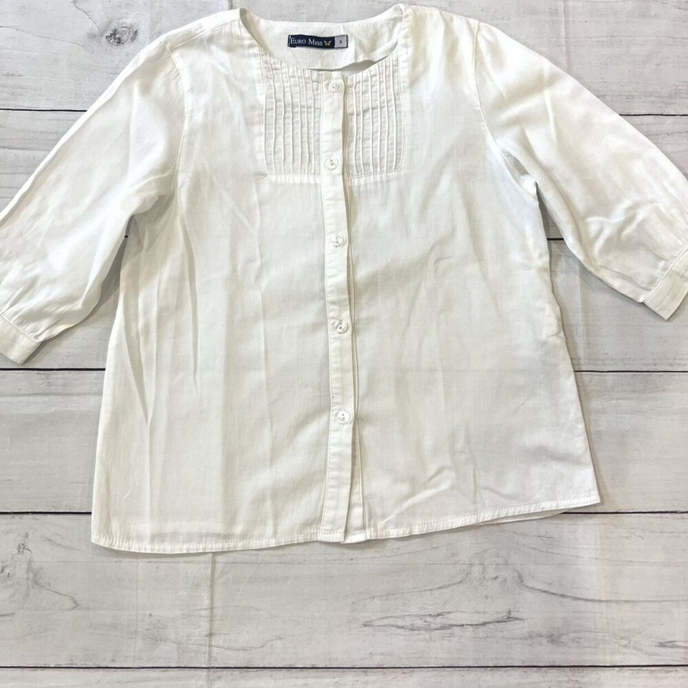Euro Miss Girls White Shirt